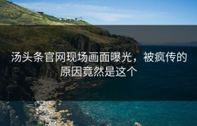 汤头条官网现场画面曝光，被疯传的原因竟然是这个