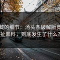 被隐藏的细节：汤头条破解版竟然牵扯黑料，到底发生了什么？