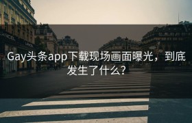 Gay头条app下载现场画面曝光，到底发生了什么？