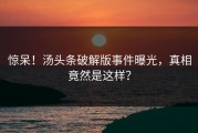 惊呆！汤头条破解版事件曝光，真相竟然是这样？