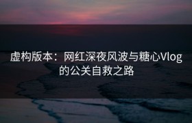 虚构版本：网红深夜风波与糖心Vlog的公关自救之路