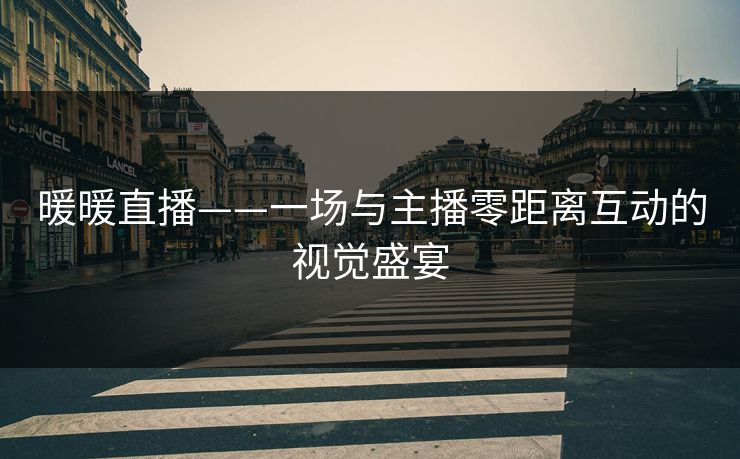 暖暖直播——一场与主播零距离互动的视觉盛宴