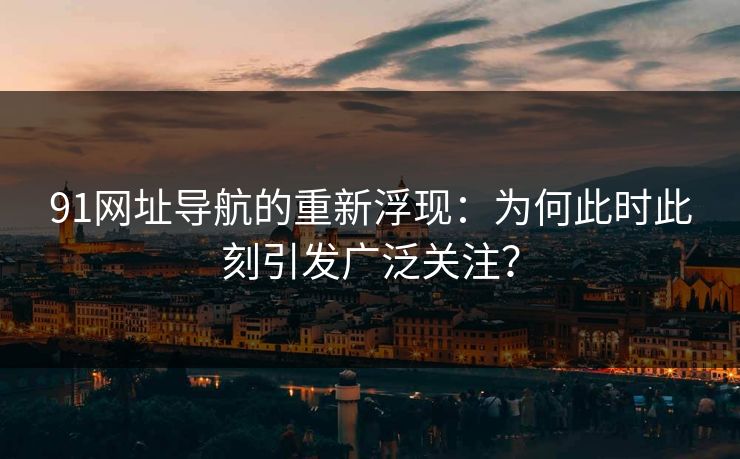 91网址导航的重新浮现：为何此时此刻引发广泛关注？
